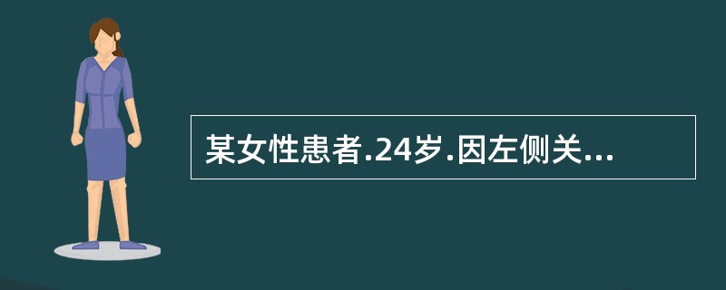 某女性患者.24岁.因左侧关节开口初、闭口末单声弹响来院治疗.临床检查发现患者在