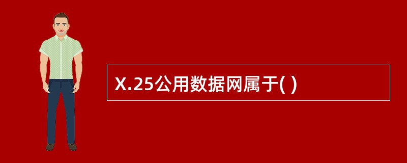 X.25公用数据网属于( )