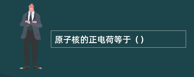 原子核的正电荷等于() 原子核的正电荷等于()