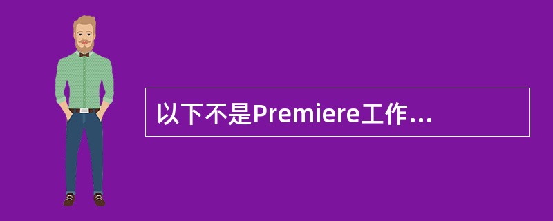 以下不是Premiere工作窗口的是（）。