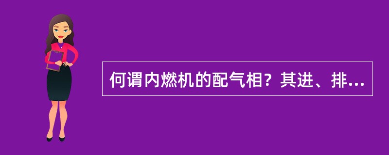 何谓内燃机的配气相？其进、排气门提早开启和延迟关闭的意义何在？