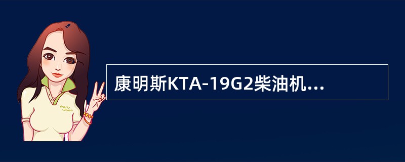 康明斯KTA-19G2柴油机废气温涡轮增压器涡轮侧密封圈损坏，将可能导致柴油机排