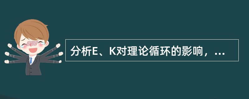 分析E、K对理论循环的影响，汽油机为什么采用直喷形式？