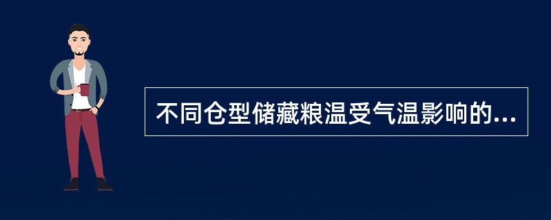 不同仓型储藏粮温受气温影响的程度一般是（）。