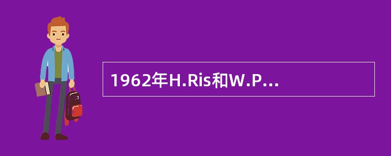 1962年H.Ris和W.Plaut用生化技术证明叶绿体中含有DNA。