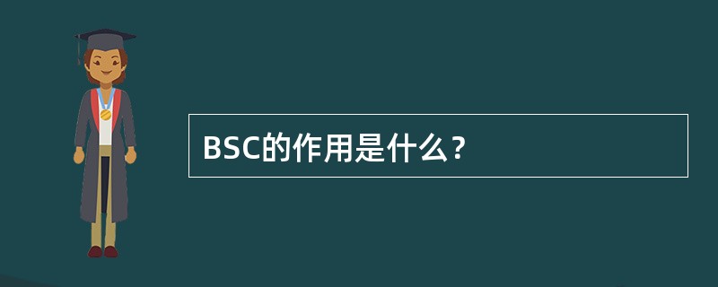 BSC的作用是什么？