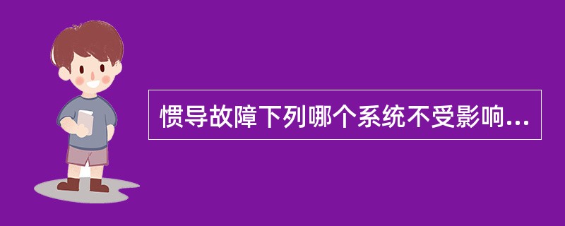 惯导故障下列哪个系统不受影响？（）