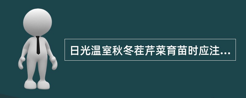 日光温室秋冬茬芹菜育苗时应注意哪些问题？