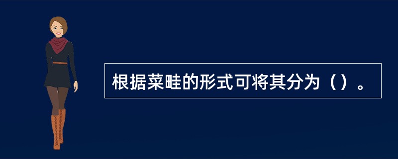 根据菜畦的形式可将其分为（）。