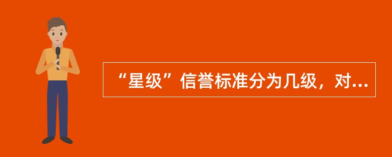 “星级”信誉标准分为几级，对应分数分别是多少？
