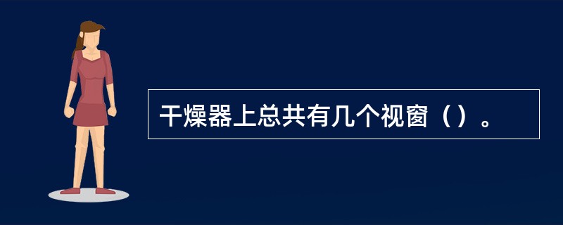 干燥器上总共有几个视窗（）。