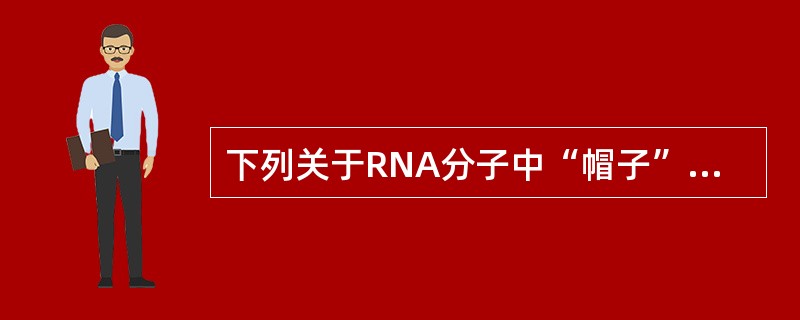 下列关于RNA分子中“帽子”的叙述哪一项是正确的（）