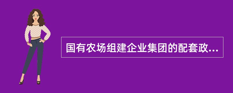 国有农场组建企业集团的配套政策包括（）。