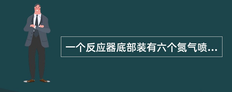 一个反应器底部装有六个氮气喷嘴。