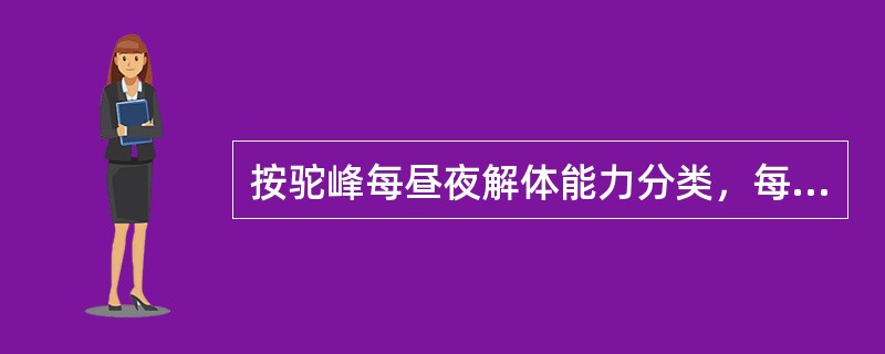 按驼峰每昼夜解体能力分类，每昼夜解体能力4000辆以上的驼峰，属于（）驼峰。