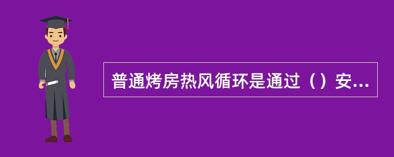 普通烤房热风循环是通过（）安装一条回风管实现的，回风道的上端与顶棚挂烟梁上方开设