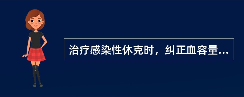 治疗感染性休克时，纠正血容量不足的最适宜输液方案是（）