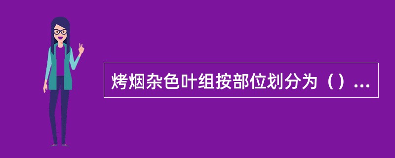 烤烟杂色叶组按部位划分为（）两个组。