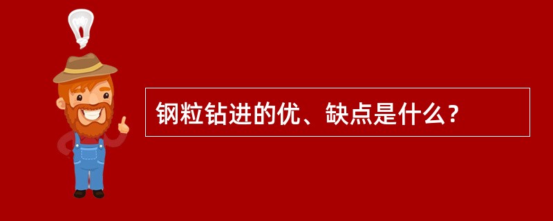 钢粒钻进的优、缺点是什么？