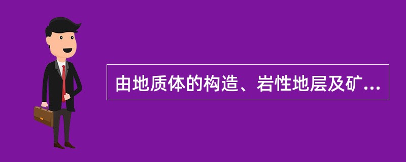 由地质体的构造、岩性地层及矿床等一系列地质因素所形成的自然景观，我们称之为景观地