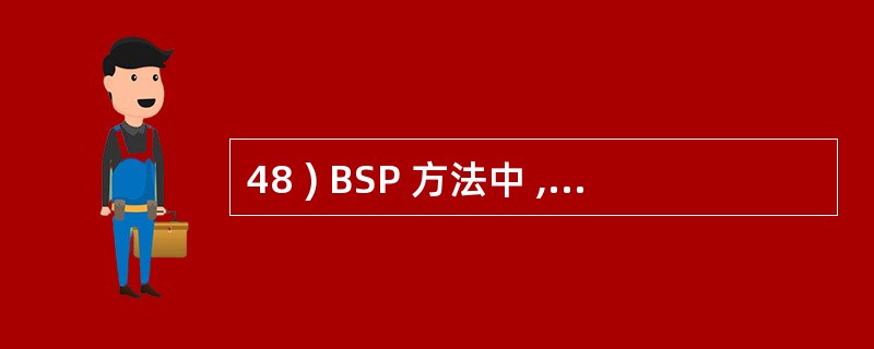 48 ) BSP 方法中 , 企业过程定义是企业资源管理所需要的 、 逻辑相关的