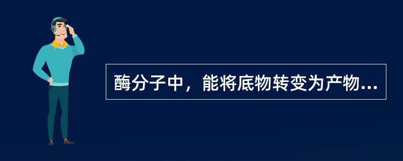 酶分子中，能将底物转变为产物的是A、结合基团B、催化基团C、疏水基团D、必需基团