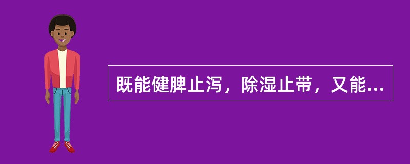 既能健脾止泻，除湿止带，又能益肾固精的药物是A、五味子B、白术C、莲子D、芡实E