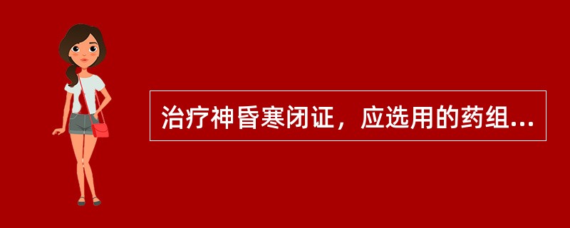 治疗神昏寒闭证，应选用的药组是( )
