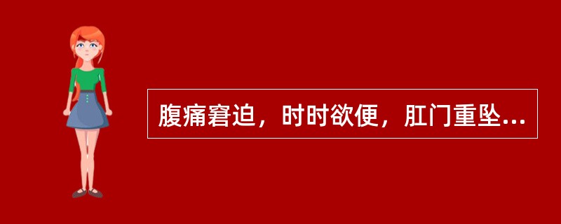 腹痛窘迫，时时欲便，肛门重坠，便出不爽，称为( )A、肛门气坠B、完谷不化C、里