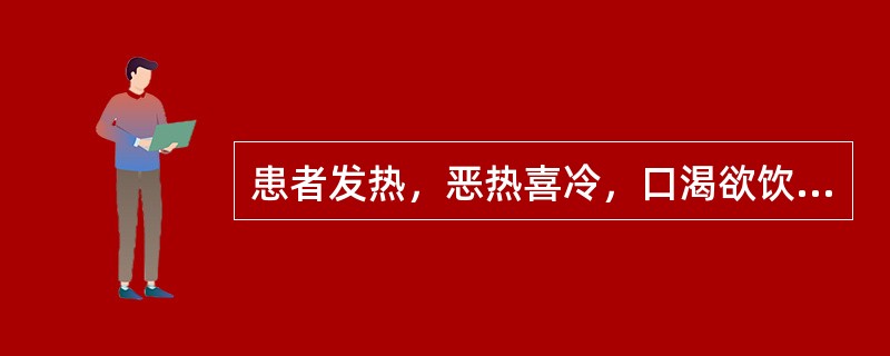 患者发热，恶热喜冷，口渴欲饮，面赤，烦躁不宁，小便短黄，大便干结，舌红，苔黄燥少