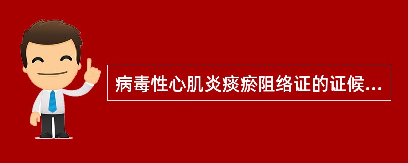 病毒性心肌炎痰瘀阻络证的证候是( )