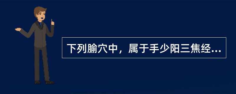 下列腧穴中，属于手少阳三焦经的是( )A、肩髎B、肩髃C、次髎D、内关E、颊车