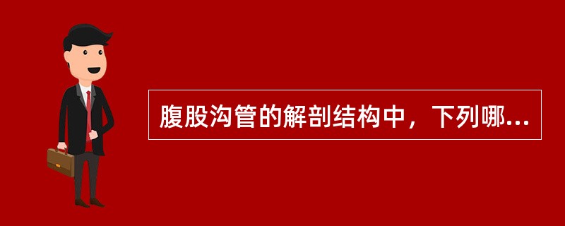 腹股沟管的解剖结构中，下列哪项是错误的（）。