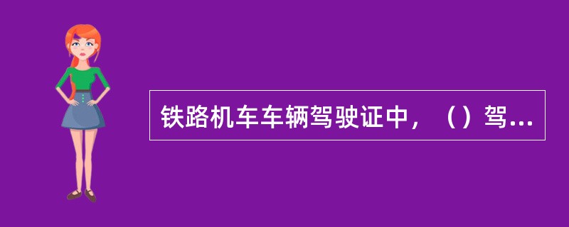 铁路机车车辆驾驶证中，（）驾驶证准驾动车组和电力机车。