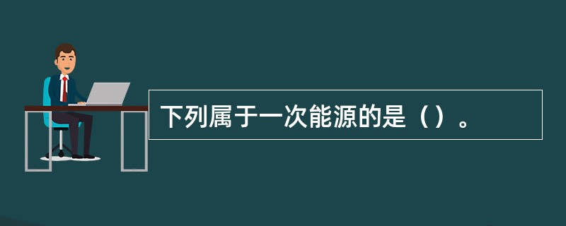 下列属于一次能源的是（）。