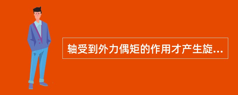 轴受到外力偶矩的作用才产生旋转运动，而轴本身则产生相应的内力偶，以达到力的平衡，