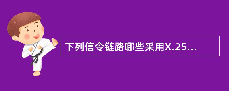 下列信令链路哪些采用X.25协议.（）