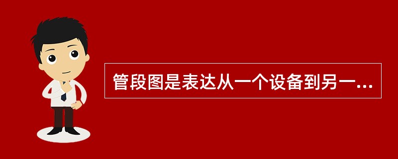 管段图是表达从一个设备到另一个设备之间一段管线及其所附管件、阀门、仪表控制点等具