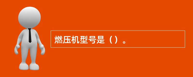 燃压机型号是（）。
