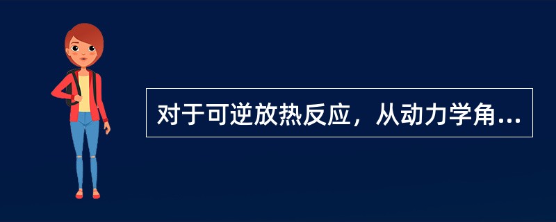 对于可逆放热反应，从动力学角度出发，提高温度可以（）反应速度。