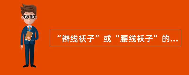 “辫线袄子”或“腰线袄子”的特征