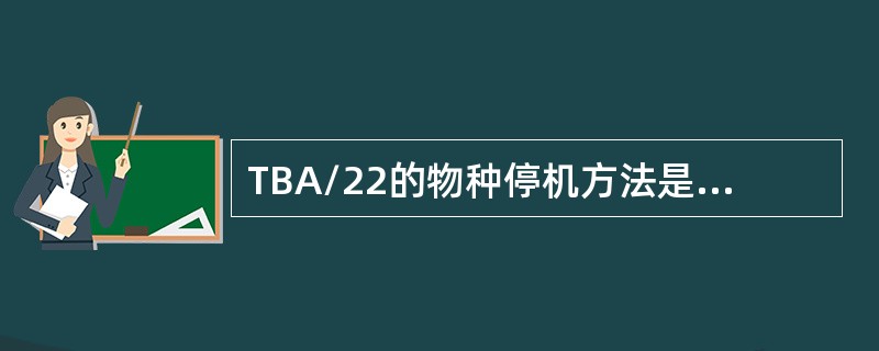 TBA/22的物种停机方法是（）（）（）（）和安全停机。