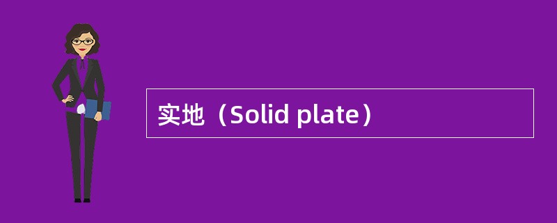 实地(Solid plate) 实地(Solid plate)
