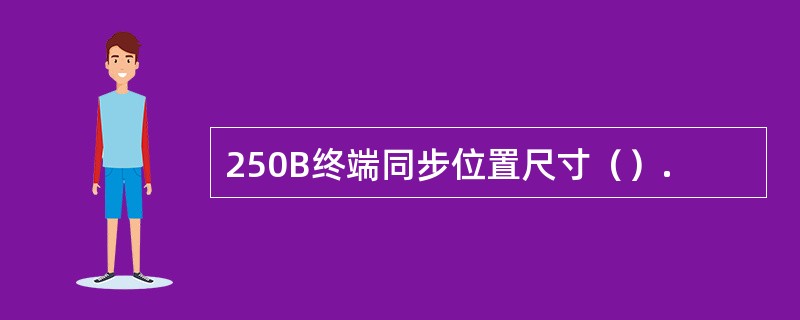 250B终端同步位置尺寸（）.