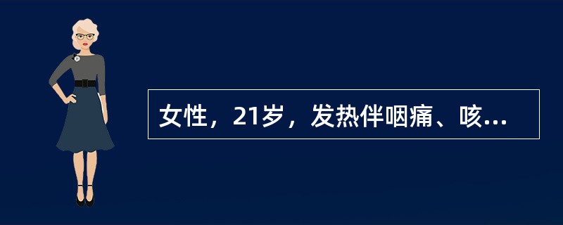 女性，21岁，发热伴咽痛、咳嗽2天。请针对该案例，说明问诊内容与技巧。