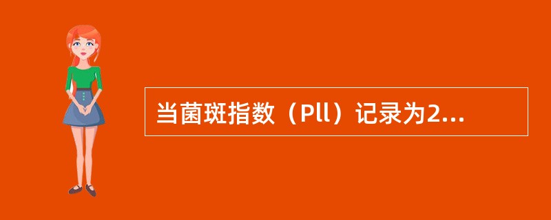 当菌斑指数（Pll）记录为2时，是指（）