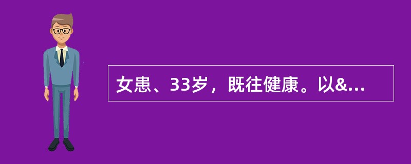 女患、33岁，既往健康。以“双下肢无力伴尿潴留1周”为主