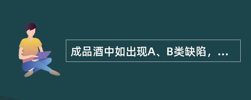 成品酒中如出现A、B类缺陷，一、二、三道照光人员将承担相应的责任，C类缺陷由三道