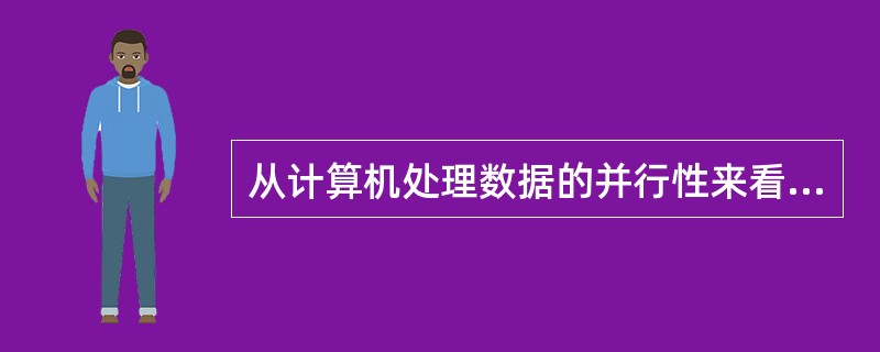 从计算机处理数据的并行性来看，从低到高的并行性等级，可有位串字串、位并字串、（）