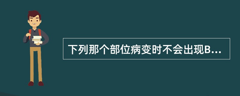 下列那个部位病变时不会出现Babinski征（）